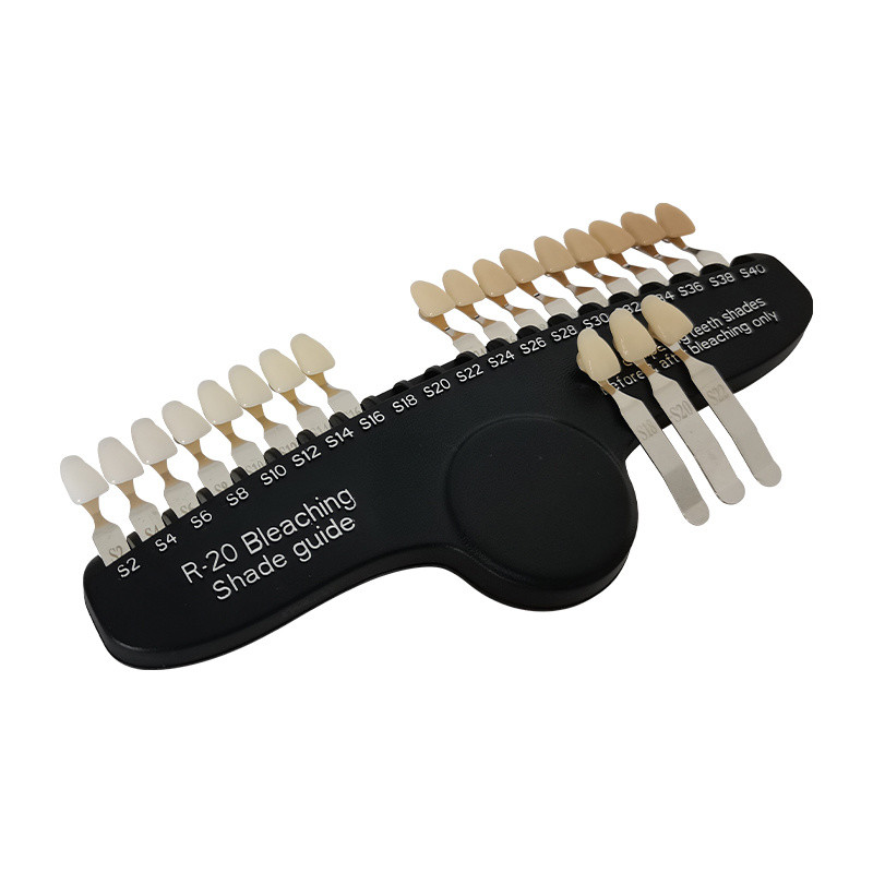 Handheld 3D Teeth Whitening Shade Guide 20 Colors Dental Bleaching
