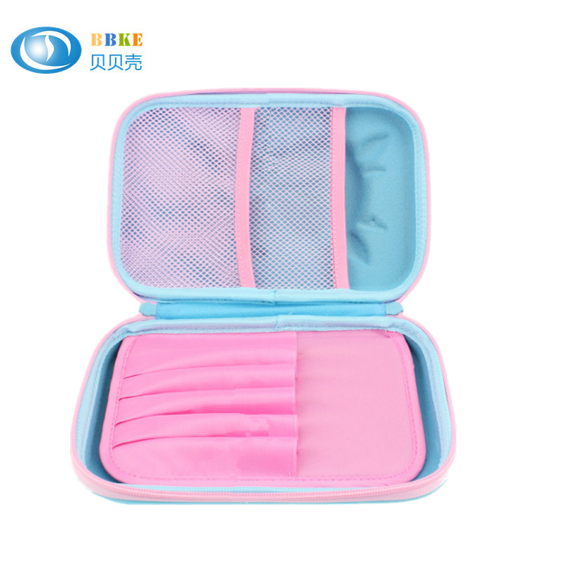 School Kids Pencil Storage Eva Hard Case For Girls , Colorful Lovely Printed