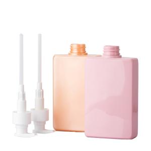 Wholesale 330ml Orange/Pink PP Smooth Bottle With white Pump For shampoo lotion bottle from china suppliers