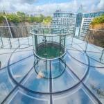 Laminated Glass Floor Walkway CCC Approval Glass Stair Way Customized