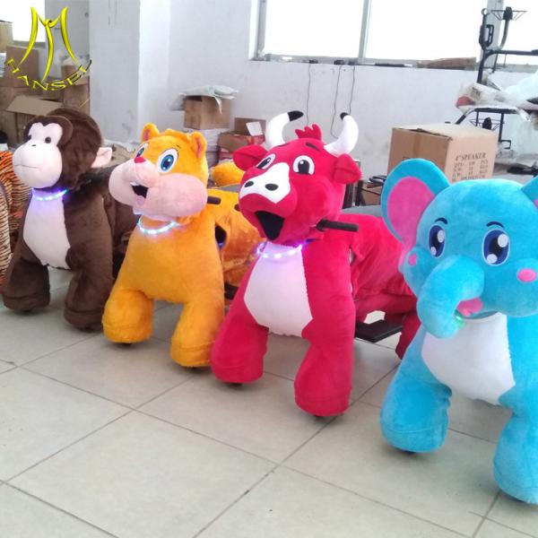 Hansel fun games children plush animal zoo kids riding horse toy for sale