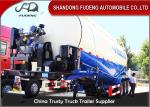 V / W Shape 80 Ton Bulk Cement Semi Trailer For Carrying Cement , Powder , Silos