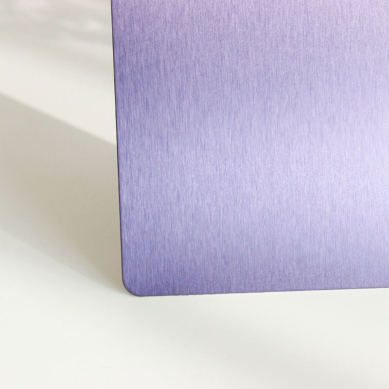 304 Brushed Decorative Stainless Steel Sheet Purple NO.4 Stainless Steel Panel