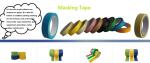 bopp Custom Carton Packing Tape, Abrasive yellow and black anti slip tape