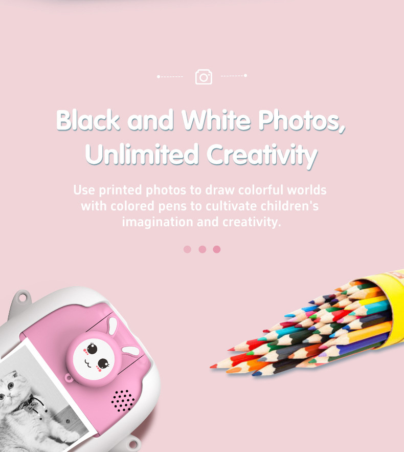 Multifunctional Instant Inkless Colour Sticker Printer For Kids Photo