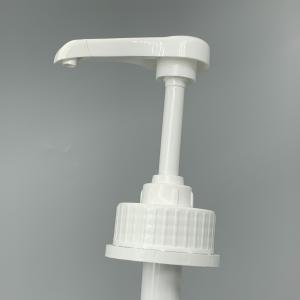 Wholesale Food Safe Plastic White 43mm Bottle Pump Dispenser For Syrup from china suppliers
