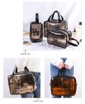 Large Capacity Waterproof Hanging Toiletry Travel Bag Silk Screen Printing