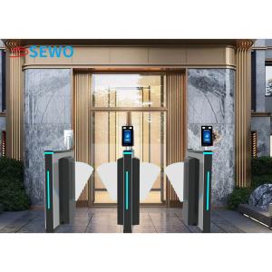 Wholesale Residential Entrance Flap Barrier Turnstile Security Doors For Exhibition Hall Access Control from china suppliers