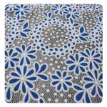 Cotton Circle Colored Polyester Burnout Allover Flower Lace Fabric For Kid