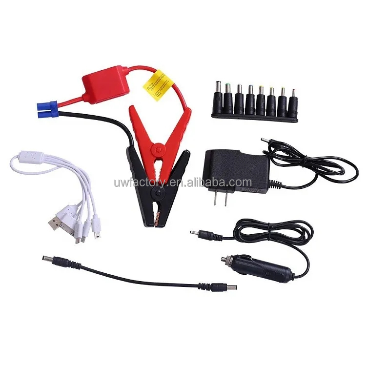 Pure Sine Wave Inverter Type Emergency Tools Kit 28000mah 12v Wireless Charging Battery Jump Starter with Air Compressor