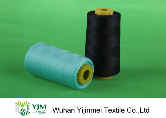 Dyed Ring Spinning Polyester Sewing Thread For Jeans / Handbags / Shoes