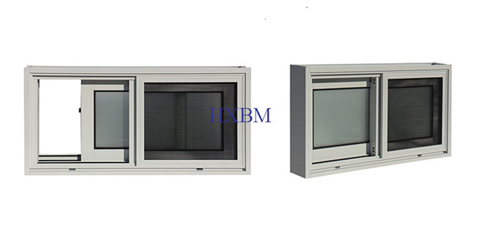Soundproof Aluminium Glass Sliding Windows AS2047 Standard Double Glass For Australia Market