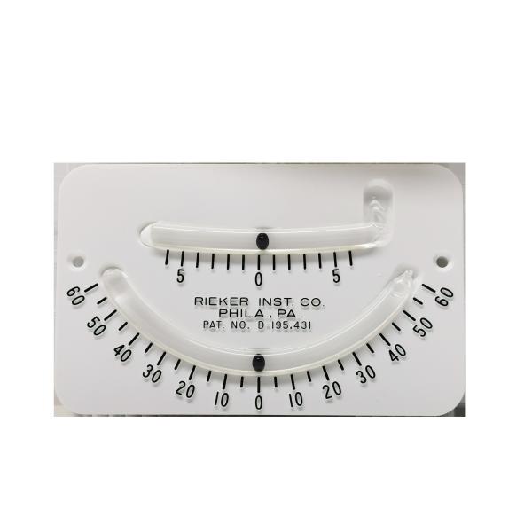 Industrial Grade 2056Y Rieker Glass Tube Inclinometer with 60 Degree Precision