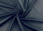 160GSM 82% Elastic Nylon Fabric Stretchy Knitting For Swimwear Black
