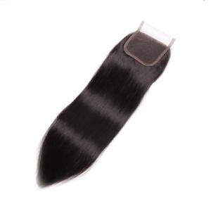 Wholesale Natural Color Virgin Indian Straight Lace Closure With Hair Bundles Looks Natural With Skin from china suppliers