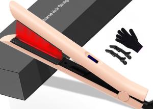 Wholesale Instant Heat Up Dual Voltage Infrared Flat Iron LCD Display Hair Straightener from china suppliers