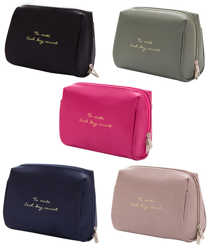 L16*D9*H13CM Travel Sublimation Polyester Makeup Brush Bag