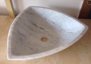 Wholesale Arabescato White Marble Basin / Bathroom Wash Sink Wood Vein Marble Basin from china suppliers