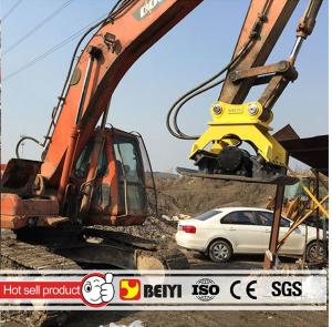 Wholesale BEIYI BYKC04 Heavy equipment hydraulic excavator compactor hydraulic palte compactor for excavator from china suppliers