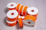 Red 4" Wide Single Face Wired Organza Ribbon