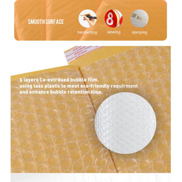 Blue LDPE Poly Bubble Mailer Bag Waterproof Recyclable Self Seal