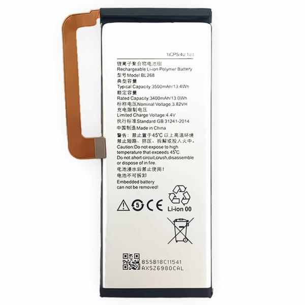 Battery BL268 For Lenovo ZUK Z2 3500mAh Replacement Mobile Phone Battery DOM