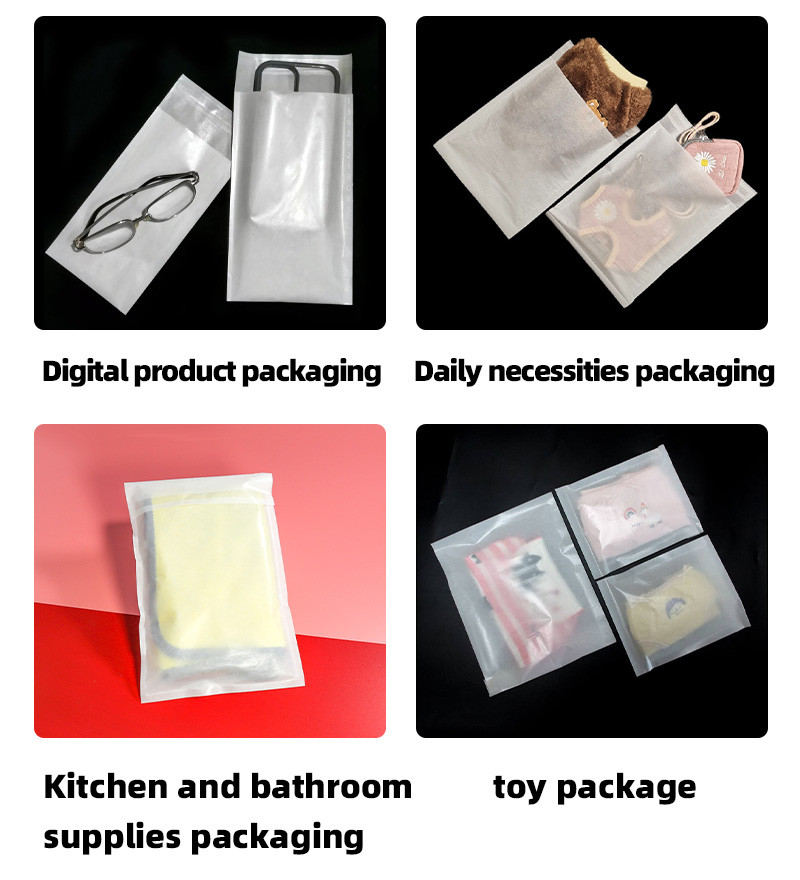 Customized Biodegradable Translucent In Stock Glassine Paper Bags For Clothes Packaging