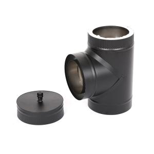 Wholesale Reliable Spigot Insulated Chimneys , Double Wall Insulated Flue Pipe CE Certificate from china suppliers