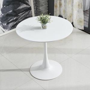 Wholesale Small Round Wood Cafe Table Solid Wood Material White Or Black Color from china suppliers