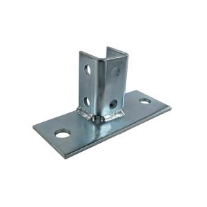 Wholesale Steel Square Post Base Connector 6x6 4x4 Carbon Steel Q235 8 Hole Double Stud Corner from china suppliers
