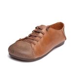 S497 Single Shoes Ladies 2020 Spring Retro Handmade Leather Women'S Shoes Lace