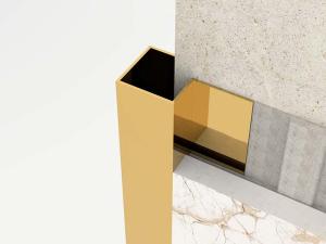 Wholesale Bright Gold Stainless Steel Outside Corner Trim 2.5m from china suppliers