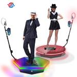 Metal Platform 360 Degree Photo Booth Vending Machine Rotation Camera Photo