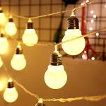 Battery LED string light Outdoor Warm White Fairy Lights Garland G50 Bulbs