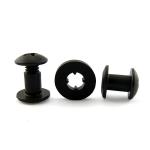 INCH Measurement System Steel Fittings Leather Sling Studs Black Chicago Screws