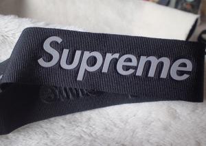 Wholesale Supreme 3D High frequency 3M reflective logo on 3.2cm nylon tape for hats logo from china suppliers