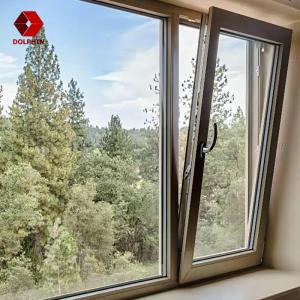 Wholesale Windproof Aluminium Horizontal Tempered Glass Casement Window Tilt And Turn from china suppliers