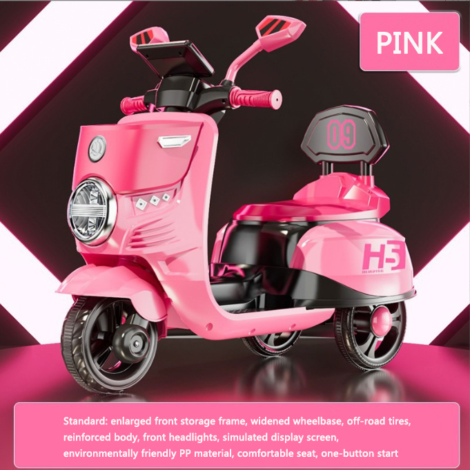 Plastic Electric Ride On Motorcycle Toy Car for Girls 2 Year Olds Carton Size 80*68*38