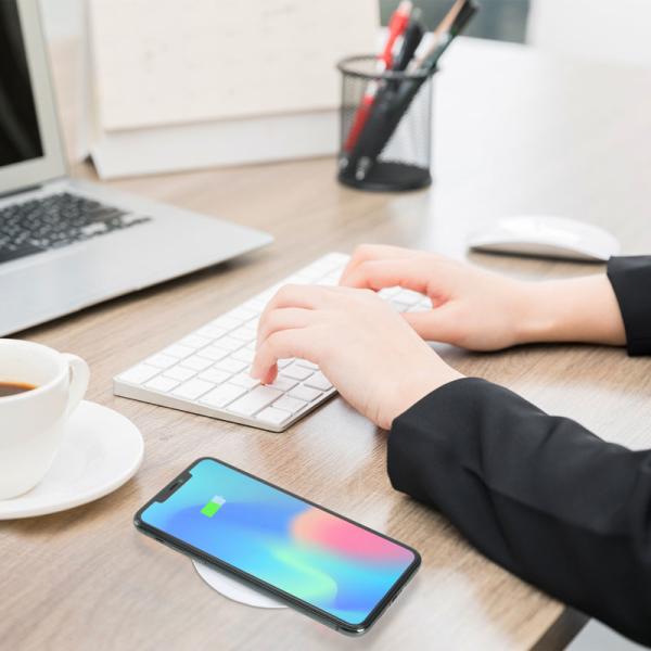 PC ABS Desktop Embedded Wireless Charger Mounted Space Saving