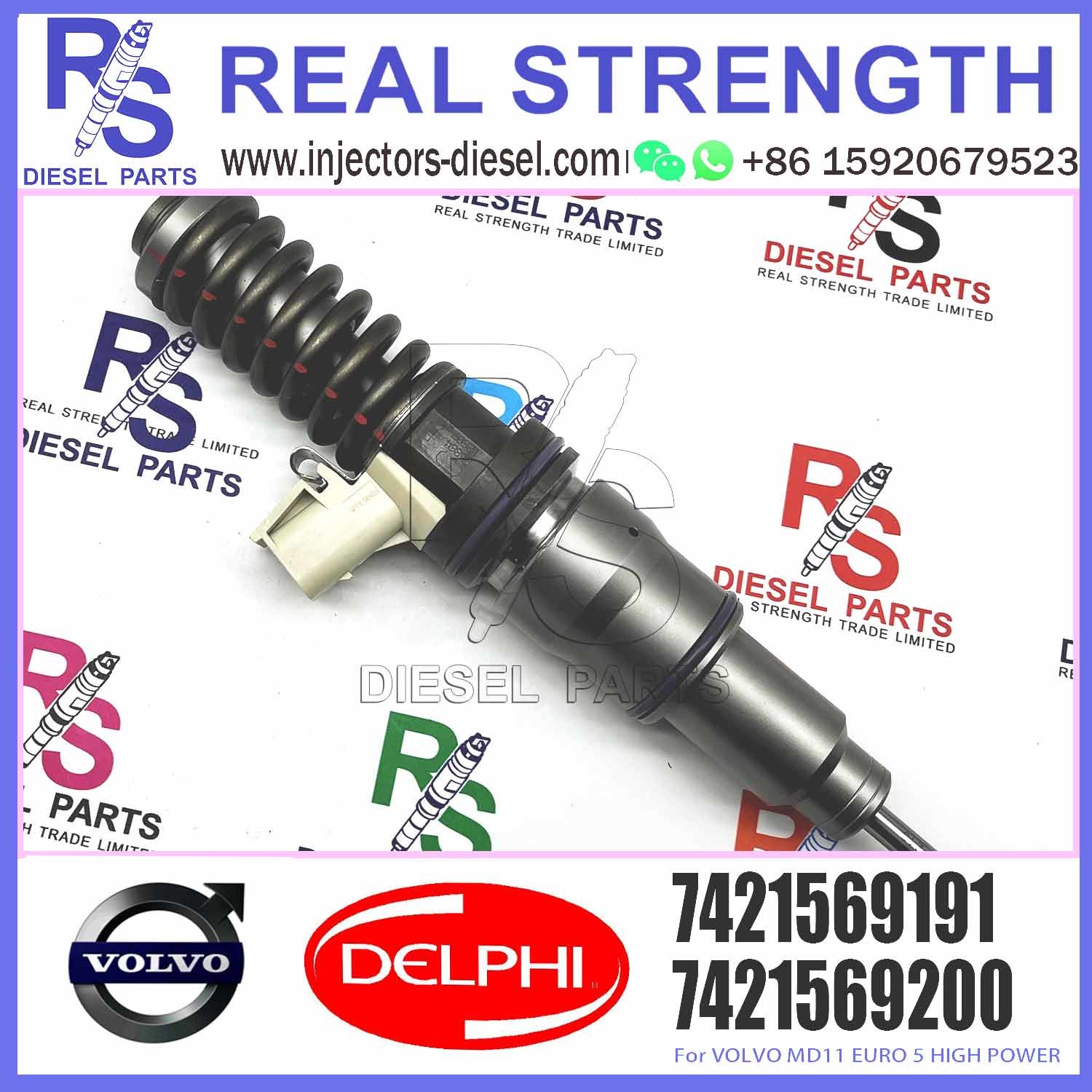 21569191 BEBE4N01001 New Diesel Fuel Injector For VOL-VO injector MD11 EURO 5 E3.26, 7421569191 7485013228 85013228