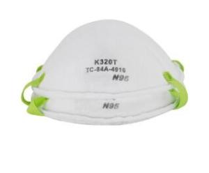 Wholesale Needle Punched Cotton N95 Earloop Mask NIOSH Approved Folded Shape Disposable from china suppliers