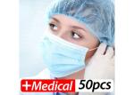 3 Ply Non Woven Disposable Medical Mask , Hypoallergenic Dental Masks For