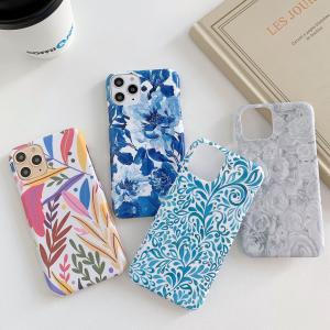 Wholesale PC Designer Cell Phone Cases IMD Finished Floral Design Matte Grease Free from china suppliers