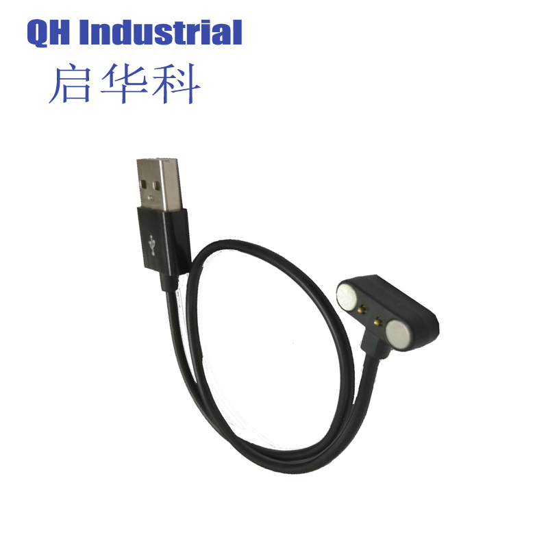 2Pin Chinese Manufacturer Battery Double-End Magnetic Pogo Pin  Pogo Pin Connectors For Smart Watch 