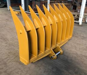 Wholesale Cat320 Excavator Rake Bucket Steel Q355B Material For 20 Ton 45 Ton from china suppliers