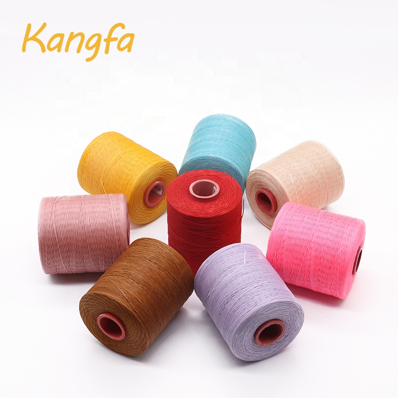 High strength 210D/16 250D/16 Mercerized polyester waxed thread for leather stitching