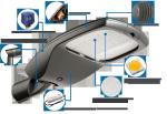 Smart LED Outdoor Area Street Lighting 150W Die Cast Aluminum Housing