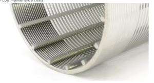 Wholesale 304 316 Stainless Steel Easy Installation Wedge Vibrating Mesh Filter Element from china suppliers