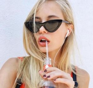 Wholesale Butterfly Cat Eye Frame Glasses Trendy Street Style Hot Sale Sunglasses from china suppliers