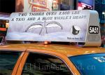 Outdoor Full Color Double Side Taxi P5 Advertising LED Display Car Roof Sign